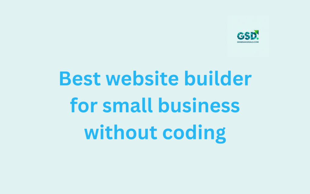 Best website builder for small business without coding