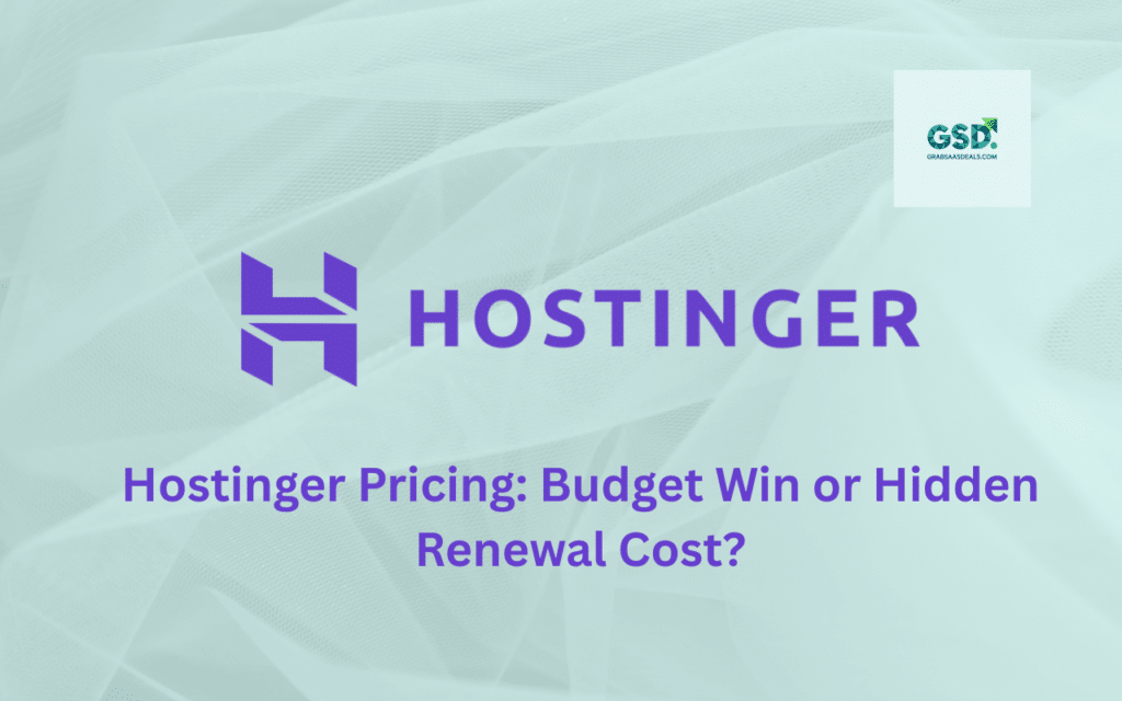 Hostinger Pricing Budget Win or Hidden Renewal Cost