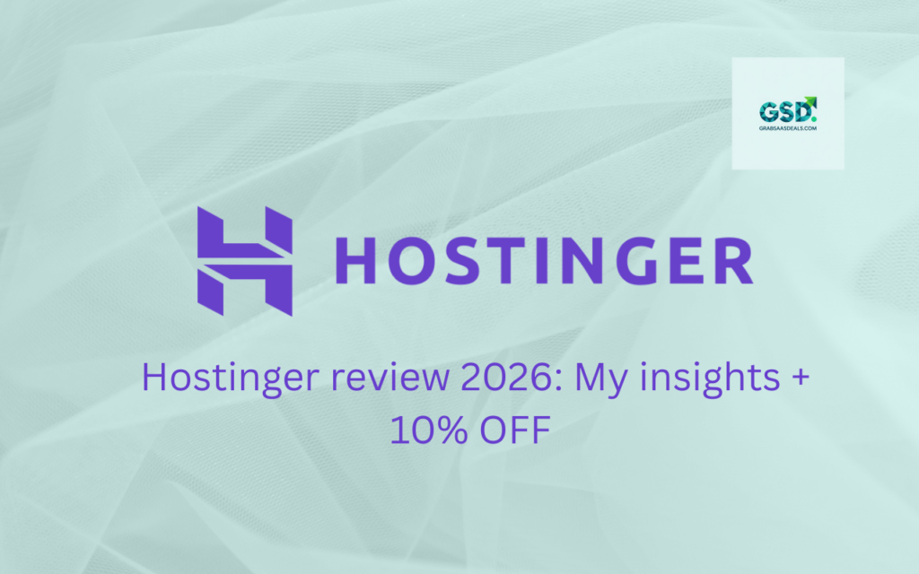 Hostinger review 2026: My insights + 10% OFF