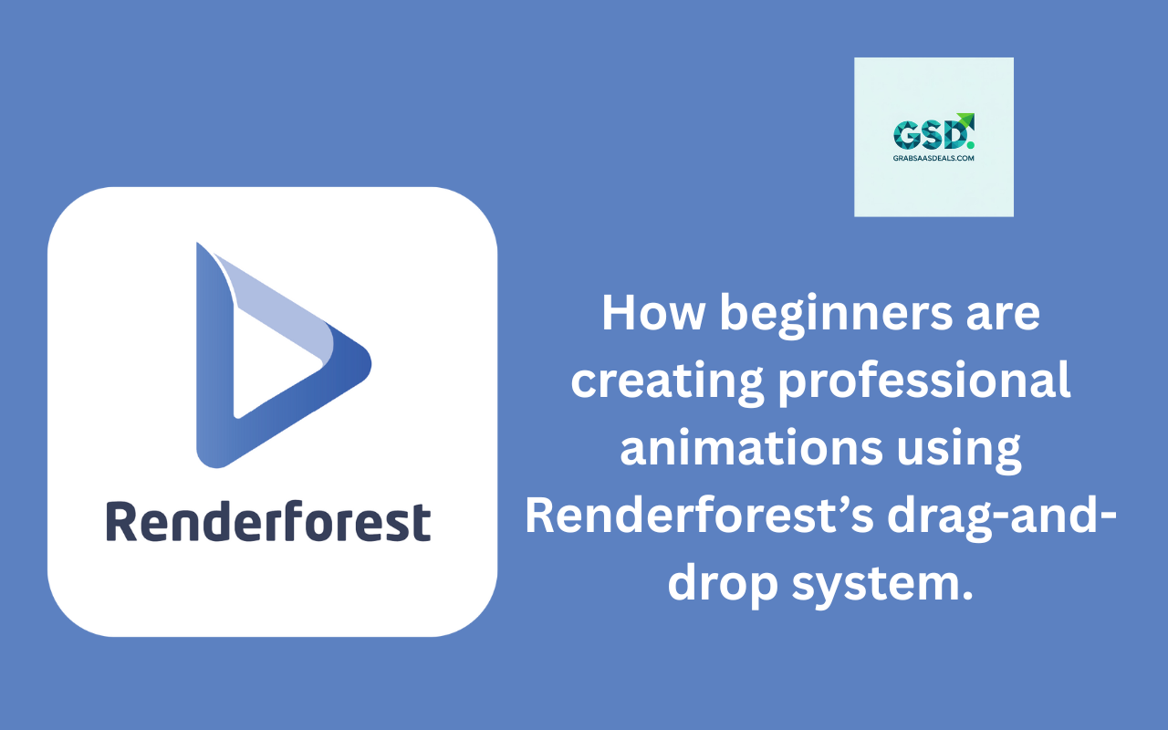 How beginners are creating professional animations using Renderforest’s drag-and-drop system.