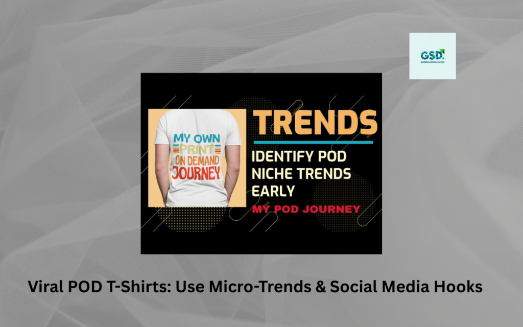 Viral POD T-Shirts Use Micro-Trends & Social Media Hooks